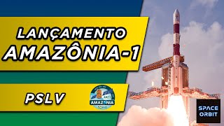 Lançamento do Amazônia1 Satélite Brasileiro  PSLV [upl. by Hawthorn]