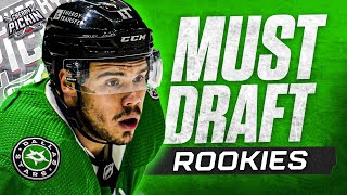 Must Draft Fantasy Hockey Rookies for 202425 NHL Season  Cherry Pickin [upl. by Admama210]