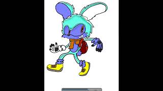 Meet Noggin the rabbit speedpaint sonic shorts [upl. by Epilihp837]