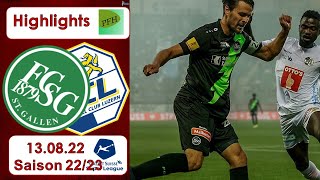 Highlights FC StGallen vs FC Luzern 130822 [upl. by Eldin]