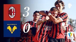 Bonomi Scotti amp Perin  The Primavera beat the Gialloblù  AC Milan 30 Hellas Verona  Highlights [upl. by Brnaba344]