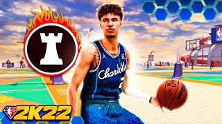 LAMELO BALL quotTWOWAY PASS FIRST POINTquot BUILD is GAMEBREAKING on NBA 2K22 [upl. by Xuaegram]