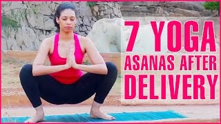 7 Easy Postnatal Yoga Asanas To Reduce Belly [upl. by Irap690]