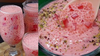 Sabudana Drink  Ramzan Special Drink  Summer Drink Recipe  Refreshing drink recipe [upl. by Anikehs]