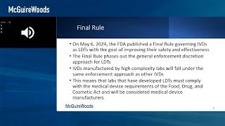 FDA Regulation of LDTs [upl. by Mitchael]