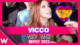 Vicco quotNochenteraquot  Benidorm Fest 2023 Orange Carpet [upl. by Carlile120]