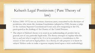 LLB JURISPRUDENCE LEGAL POSITIVSM  3 KELSENS PURE THEORY OF LAW [upl. by Ueih]