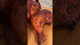 SMOKED SPATCHCOCK CHICKEN … MONEY 🔥🔥🔥 foodie cooking chicken food pitboss [upl. by Ayt]