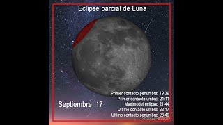 Eclipse parcial de Luna desde Medellin en vivo Septiembre 17 2024 [upl. by Araic]