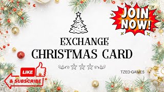 TZED GAMES LIVE Christmas Card Exchange 2024 [upl. by Enigroeg]