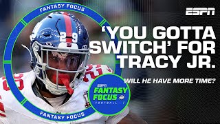 Giants RB Tyrone Tracy Jr has earned a BIGGER ROLE after big Week 5  Fantasy Focus [upl. by Yecal]