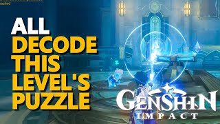 Decode this levels puzzle Genshin Impact [upl. by Leverett]