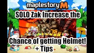 MapleStory M  SOLO ZAK Has Higher Chance Getting Zakum Helmet Tips  Explain [upl. by Maire]