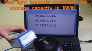 Nyear Bluetooth barcode scanner 1D 2D CCD scanner [upl. by Rosenfeld]