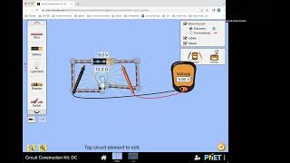 Using PhET circuit builder [upl. by Noicpesnoc24]