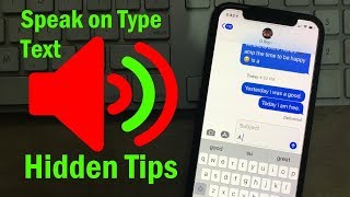 Enable Speak Auto Text in iOS 12 on iPhone 6S6S Plus iPhone 5S Old iPadOS on iPad [upl. by Hepsiba819]