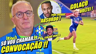 CONVOCÃO DA SELEÇÃO DEFINIDA  NEYMAR VOLTA ANTES E ASSUSTA ARABES [upl. by Lorri]