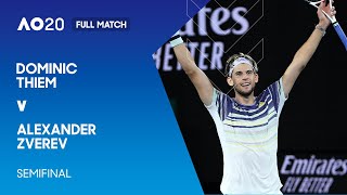 Dominic Thiem v Alexander Zverev Full Match  Australian Open 2020 Semifinal [upl. by Lunetta]