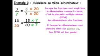 2nde Chapitre 0  Partie 3  Réduire des fractions au même dénominateur [upl. by Canotas326]