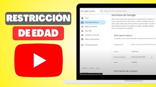 Cómo QUITAR la RESTRICCIÓN de EDAD en YOUTUBE  Tutorial Fácil y Rápido [upl. by Uzzi167]