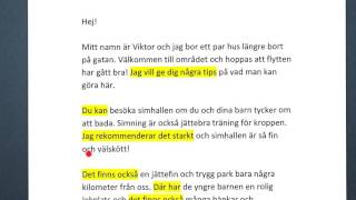 Skriva på SFI  Tips och råd till en nyinflyttad barnfamilj [upl. by Hcurab]