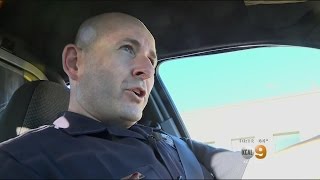 Behind The Badge CBSLA Goes For A RideALong With The LAPD [upl. by Wendt759]