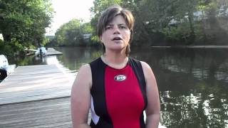 Sprint Triathlon Training  How to Swim Straight in Open Water  Sighting Tips [upl. by Sedinoel]