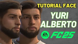 EaFc25 TUTORIAL FACE YURI ALBERTO PRO CLUBSCARREIRA [upl. by Acirret]