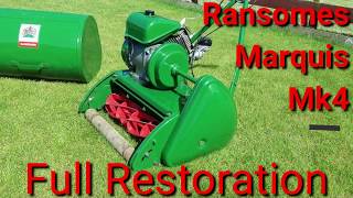 Ransomes Marquis Mk4 18quot Lawn Mower Restoration [upl. by Claretta]