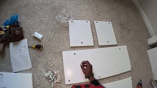 IKEA BRIMNES  Headboard and Bed instructions gopro ikea diy taskrabbit Part 1 [upl. by Odlanyar]