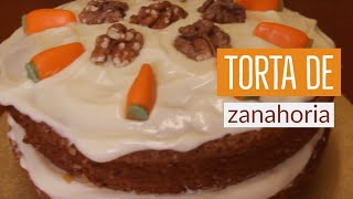 Como hacer torta de zanahoria casera PASTEL DE ZANAHORIA Fácil y Rápido Bizcocho delicioso TUTORIAL [upl. by Ynamrej]