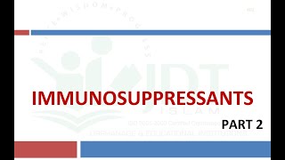 IMMUNOSUPPRESSANTS Part 2 Pharmacology Azathioprine Methotrexate Etanercept Infliximab [upl. by Eirffej]