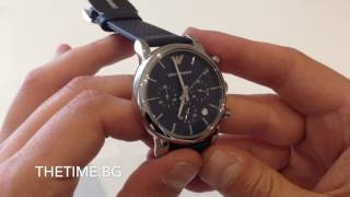 Emporio Armani AR1736 Chronograph Watch [upl. by Aicertap308]