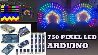 750 PIXEL led Programming Arduino  The ULTIMATE Pixel LED matrix studio project  budurasmala [upl. by Kyd]