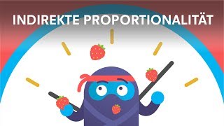 Indirekte Proportionalität Antiproportional Tabelle Graph  Lernen mit ClassNinjas [upl. by Eelydnarb]