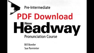 Download New Headway Pre Intermediate 2nd Edition Pronunciation Course [upl. by Lodovico]