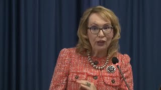 Gabby Giffords Speaks In Michigan In Support Of Rep Hillary Scholten [upl. by Lemrahs]