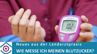 Diabetes Wie messe ich meinen Blutzucker [upl. by Ransell895]