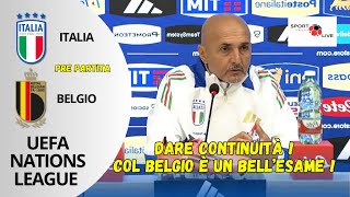 ITALIABELGIO L SPALLETTI nel prepartita quotDare continuità col Belgio è un bellesamequot [upl. by Kerekes]