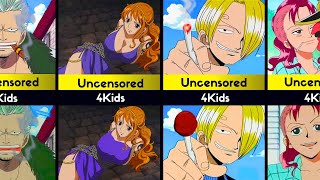 One Piece Censorship Comparison [upl. by Ykcor]