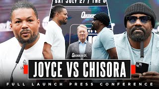 Joe Joyce vs Derek Chisora  FULL launch press conference as heavyweights collide at The O2 July 27 [upl. by Noired]