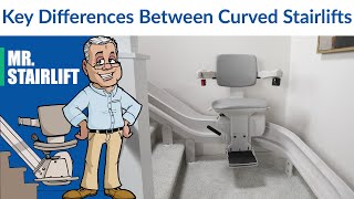 Key Differences Between Curved Stairlifts  Mr Stairlift  Bruno® [upl. by Ahseal321]