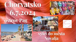 Chorvatsko 672024výlet do města Novalja [upl. by Sterrett]