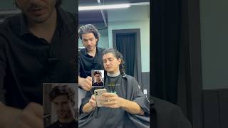 Corte de cabelo masculino médio ondulado barber barbershop [upl. by Crescin]