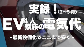 実録！EV自宅充電派の月々の電気代（最新設備化で安くなる？！） [upl. by Suissac]