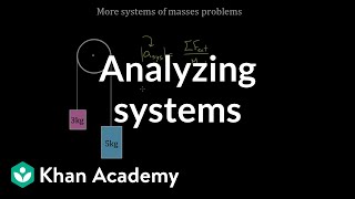 Two masses hanging from a pulley  Forces and Newtons laws of motion  Physics  Khan Academy [upl. by Ettenyar19]