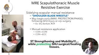 Scapular ProtractionRetraction Manual Resistive Exercise MRE [upl. by Arul]