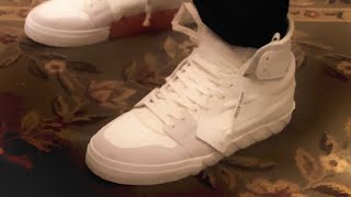 OFF WHITE Vulcanized Hightop Sneaker Review On Foot [upl. by Socha424]