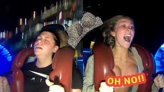 Oops Moments Compillation Of Slingshot Ride  Funny Ride  Funny Tube [upl. by Hands120]