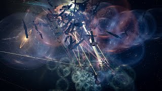 EVE Online Titan Fireworks in M2XFE 40x speed 4K [upl. by Annekim529]